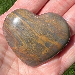 Polychrome Jasper Heart, Fancy Jasper 56 grams, Wandering Bunny LLC